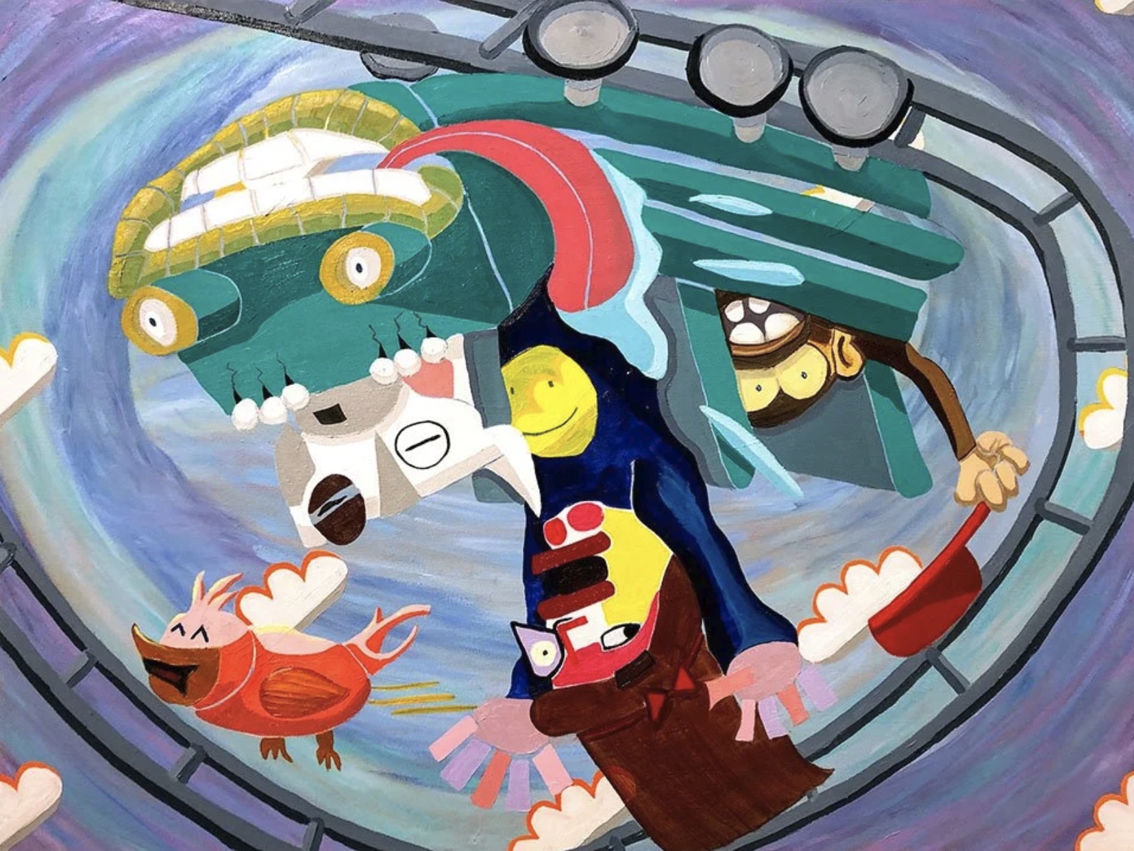 Going for a Spin painting