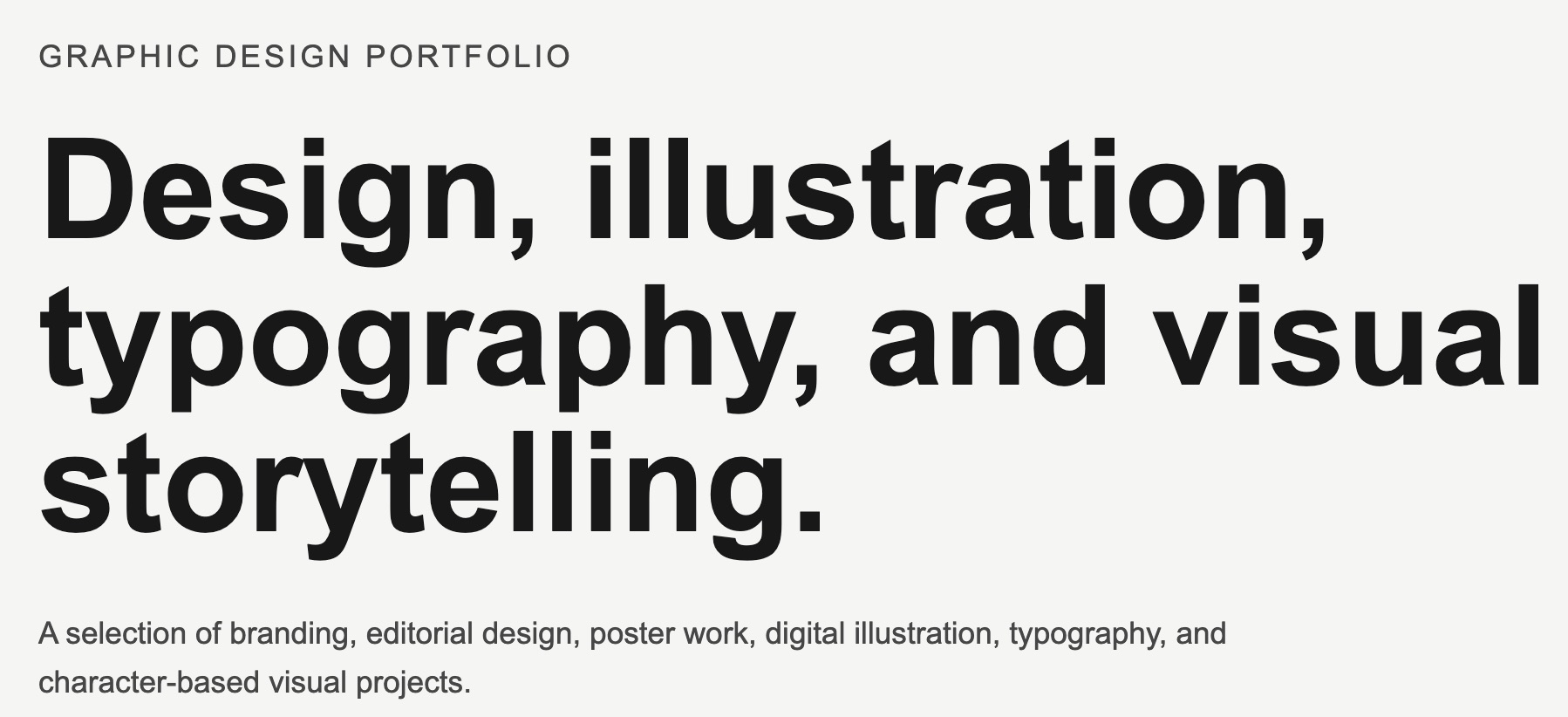 Graphic Design Portfolio Thumbnail